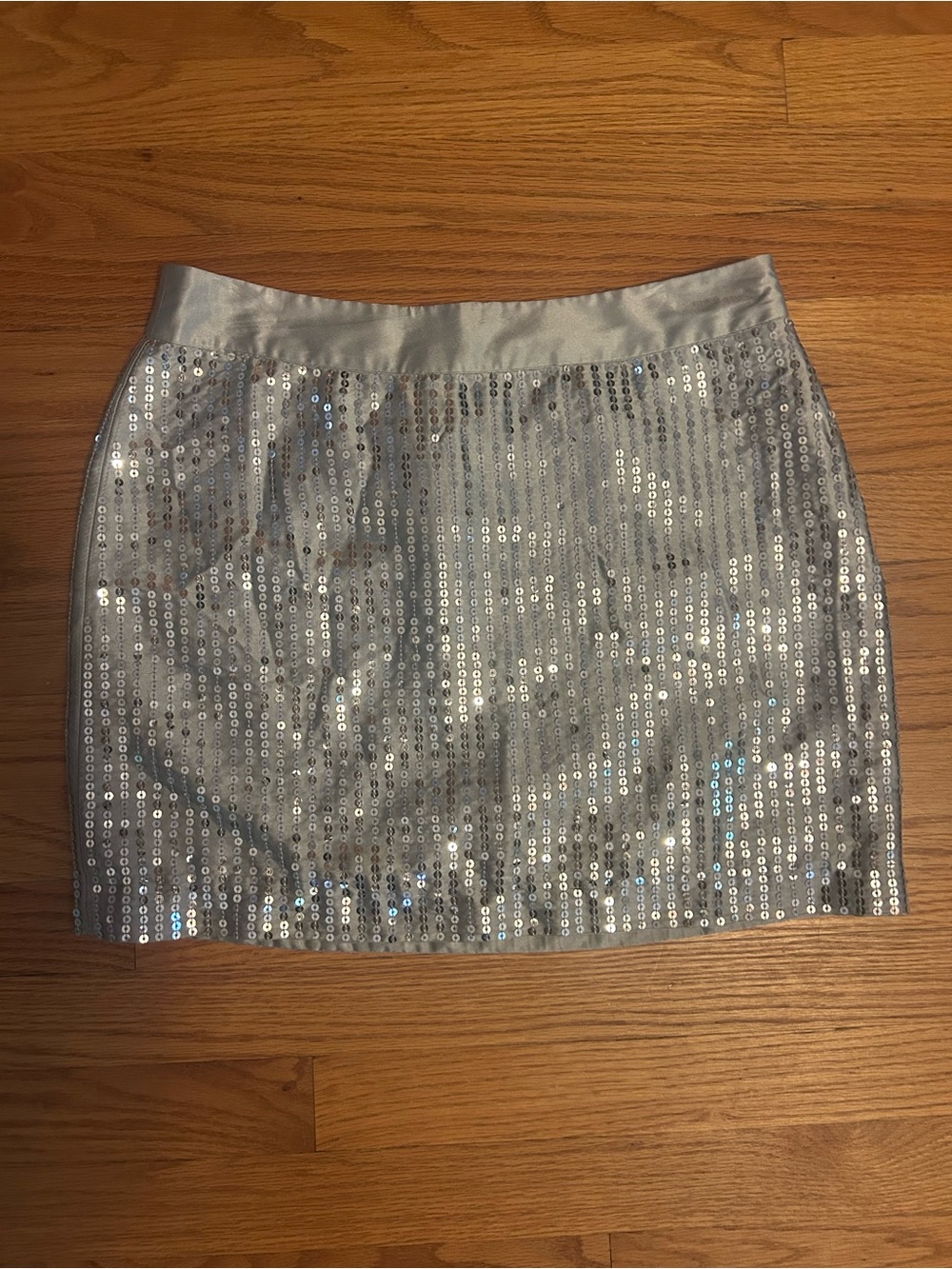 GAP Silver Sequin Mini Skirt